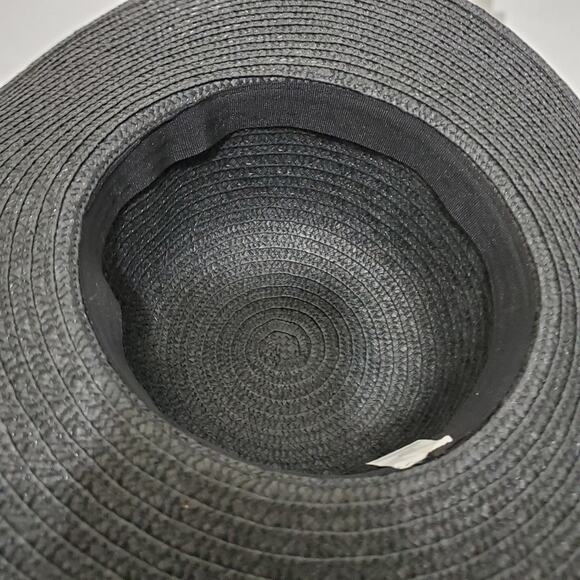 Floppy Brim Hat with Flower Decor and String Bow - Picture 6 of 6